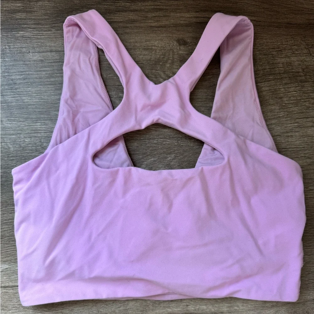 Lululemon light pink padded top - Picture 3 of 4